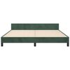 vidaXL Bedframe met hoofdeinde fluweel donkergroen 180x200 cm