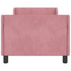 vidaXL Bedframe voor kinderen met hoofdbord Roze 80 x 160 cm Fluweel