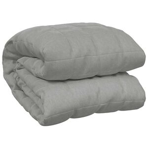 vidaXL Verzwaringsdeken 120x180 cm 5 kg stof grijs