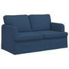 vidaXL Bank Blauw 144 x 80 x 85 cm Stof