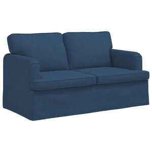 vidaXL Bank Blauw 144 x 80 x 85 cm Stof