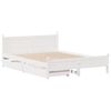 vidaXL Bedframe zonder matras massief grenenhout wit 120x190 cm
