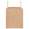 vidaXL Papieren zakken 50 st met hengsels 32x22x24 cm bruin