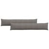 vidaXL Sofa Kussens 2 stuks Lichtgrijs 200 x 40 cm Cordstof