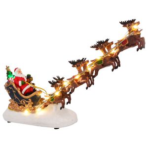 vidaXL Kerst Tafelopstelling 31,5 x 6,5 x 16 cm Kunststof Meerkleurig