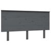 vidaXL Hoofdbord 144x6x82,5 cm massief grenenhout grijs