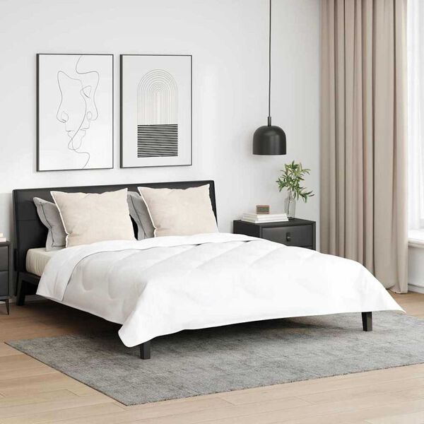 vidaXL Hoofdkussen met kussen 2 pcs Wit 61 x 41 x 20 cm Polyester