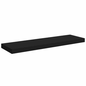 vidaXL Wandschap zwevend 80x23,5x3,8 cm MDF zwart