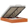 vidaXL Ottoman Bedframe met Opslag Waskleur Bruin 135 x 190 cm