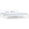 vidaXL Bedframe massief grenenhout wit 180x200 cm