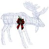 vidaXL Eland kerstdecoratie Wit 120 x 27 x 105 cm Acryl 170 LED's