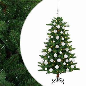 vidaXL Kunstkerstboom met Ballen 120 cm 150 LED's Warmwit