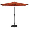 vidaXL Tuinparasol met LED-lampen en voet 270 x 270 cm Polyester