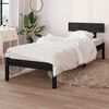 vidaXL Bedframe massief grenenhout zwart 90x190 cm
