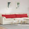 vidaXL Sofa Kussens 2 stuks Rood 145 x 40 cm Stof