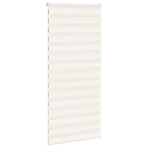 vidaXL Zebra rolgordijn 100x230 cm stofbreedte 95,9 cm marmerbeige