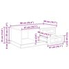 vidaXL Salontafel met lade Artisan Eiken 90 x 50 x 35 cm Bewerkt hout