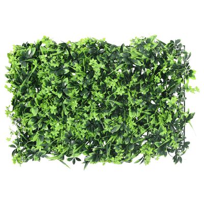  vidaXL Hek met kunstbladeren 6 st 40x60 cm groen