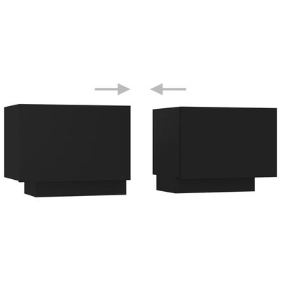 vidaXL Tv-meubel met LED-verlichting 300x35x40 cm zwart