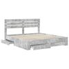 vidaXL Bedframe met lade met hoofdeinde met opslag Bewerkt hout