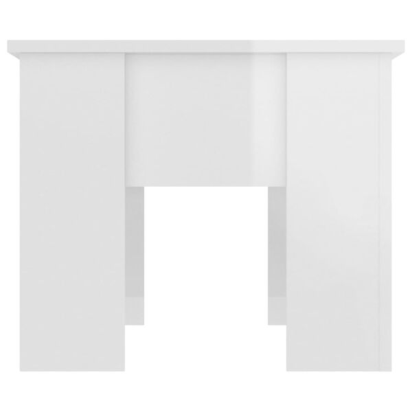 vidaXL Salontafel 79x49x41 cm bewerkt hout hoogglans wit