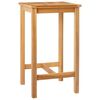 vidaXL Bartafel Naturel 60 x 60 x 105 cm Massief Teakhout