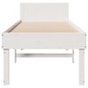 vidaXL Bedframe zonder matras massief grenenhout wit 90x190 cm