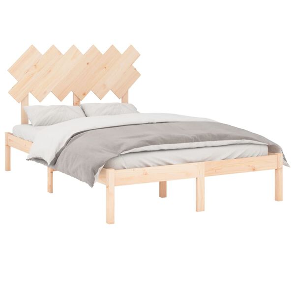 vidaXL Bedframe massief hout 120x200 cm