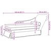 vidaXL Chaise longue met bolster&rechterarmleuning fluweel donkergroen