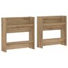 vidaXL Schoenenkast 2 pcs Artisan Eiken 60 x 18 x 60 cm Bewerkt hout