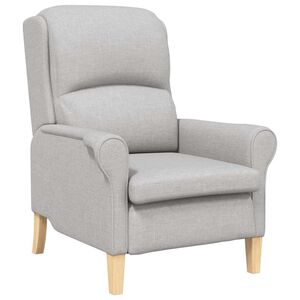 vidaXL Fauteuil Wolken grijs Stof