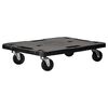 vidaXL Transporttrolley 58x38x12 cm PP zwart