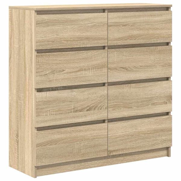 vidaXL Dressoir 100x35x99 cm bewerkt hout sonoma eikenkleurig