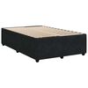 vidaXL Boxspring met matras fluweel zwart 120x190 cm