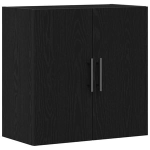 vidaXL Wandkast 60 x 31,5 x 60 cm Bewerkt hout Zwart Eiken
