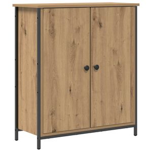 vidaXL Dressoir Artisan Eiken 70 x 30 x 80 cm Bewerkt hout