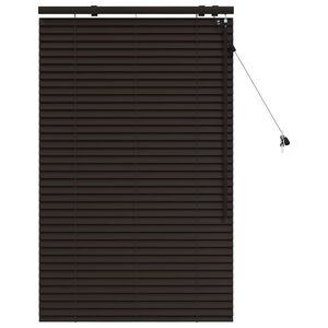 vidaXL Venetiaanse jaloezie Donkerbruin 95 x 130 cm 35 mm