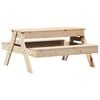 vidaXL Picknicktafel met zandbak voor kinderen massief grenenhout