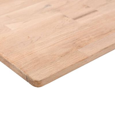 vidaXL Plank 80x20x1,5 cm onbehandeld massief eikenhout