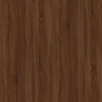vidaXL Salontafel 100x45x45 cm bewerkt hout en ijzer bruin eikenkleur