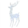 vidaXL Kerstdecoratie rendier 250 LED's koudwit 180 cm acryl