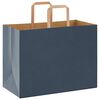 vidaXL Papieren zakken 50 st met hengsels 32x17x25 cm blauw