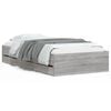 vidaXL Bedframe met lades bewerkt hout grijs sonoma eiken 100x200 cm