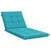 vidaXL Ligstoel Kussen GEMERT 100% Polyester Turquoise 190 x 70 x 9 cm