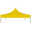 vidaXL Partytentdak 270 g/m² 4,5x3 m geel