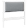 vidaXL Hoofdbord Anders Wit 75 cm Massief grenenhout