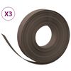 vidaXL Tuinranden 3 st 10 m 10 cm polyetheen bruin