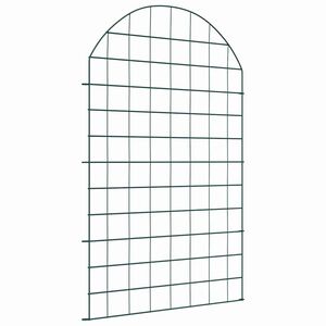 vidaXL Vijverhekken Set 8 pcs Groen 50 x 80 cm Staal
