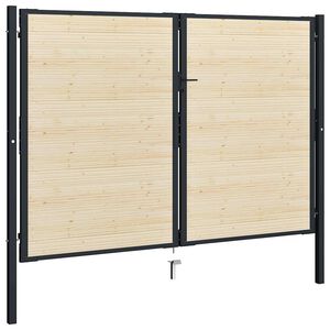 vidaXL Heklatten 52 st 134 cm massief vurenhout