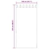 vidaXL Gordijnen voile met lussen 2 st 140x225 cm paars